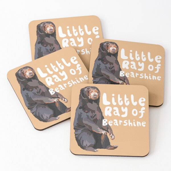 Item preview, S is for Sun Bear, Sun Bear Artwork – Unique Tropical Bear Illustration and Wildlife Design designed and sold by PrettylittlepastelUk.