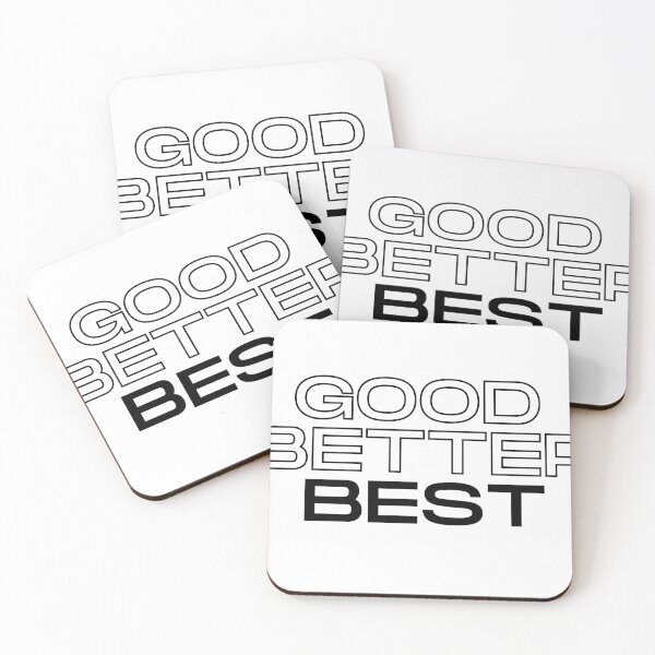 Item preview, Good Better Best Motivational Typography Design designed and sold by EngeeWealth.
