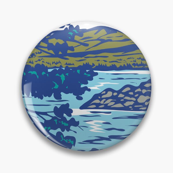 Item preview, WPA Art Emerald Bay State Park in South Lake Tahoe California designed and sold by patrimonio.
