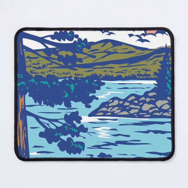 Item preview, WPA Art Emerald Bay State Park in South Lake Tahoe California designed and sold by patrimonio.