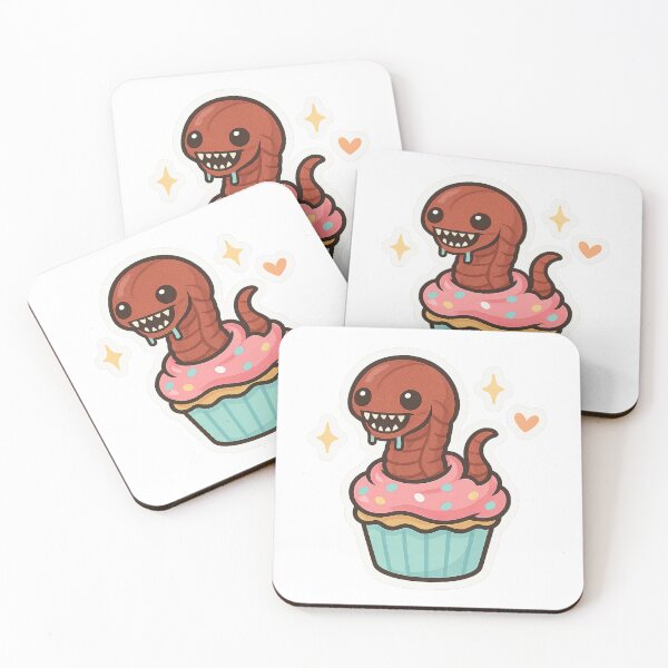 Item preview, Chestburster Cupcake – Cute Alien Sticker designed and sold by Lavoretty.