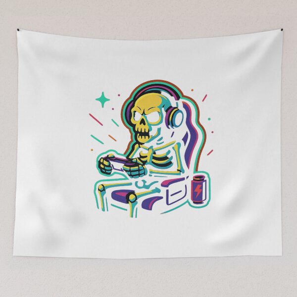 Item preview, Skeleton Gamer Chair Neon Glow designed and sold by Design Express.