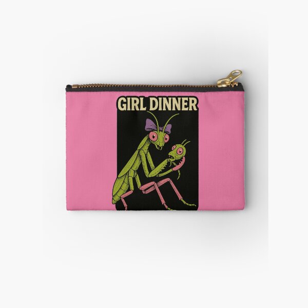 Item preview, Girl Dinner Funny Praying Mantis Dark Humor Meme Design designed and sold by FrictionMaxxing.