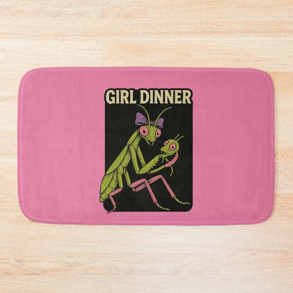 Item preview, Girl Dinner Funny Praying Mantis Dark Humor Meme Design designed and sold by FrictionMaxxing.
