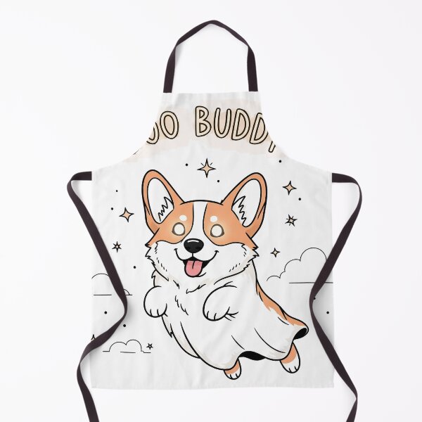 Item preview, Boo Buddy – Joyful Floating Corgi Ghost with Twinkling Stars designed and sold by zoughlal.