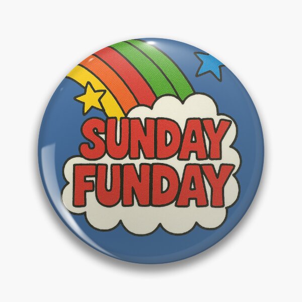 Item preview, Sunday Funday Retro Rainbow Weekend Fun Vintage Design designed and sold by FrictionMaxxing.