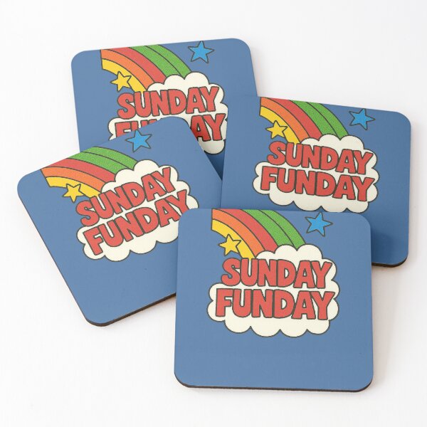 Item preview, Sunday Funday Retro Rainbow Weekend Fun Vintage Design designed and sold by FrictionMaxxing.