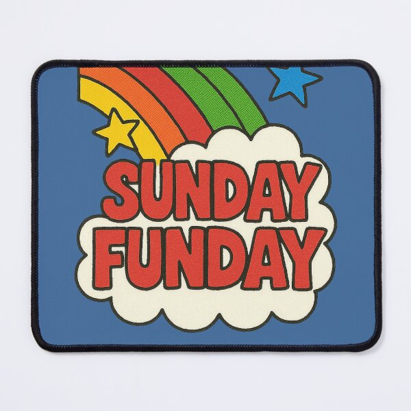 Item preview, Sunday Funday Retro Rainbow Weekend Fun Vintage Design designed and sold by FrictionMaxxing.