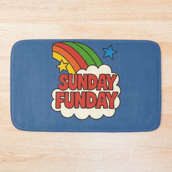 Item preview, Sunday Funday Retro Rainbow Weekend Fun Vintage Design designed and sold by FrictionMaxxing.
