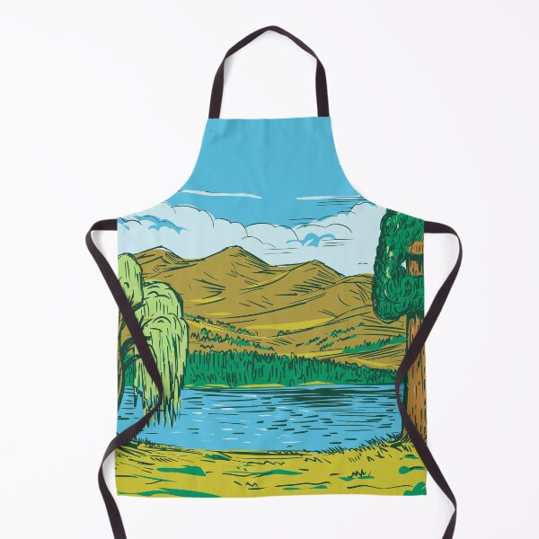 Item preview, Hume Lake in Sequoia National Forest California Drawing designed and sold by patrimonio.