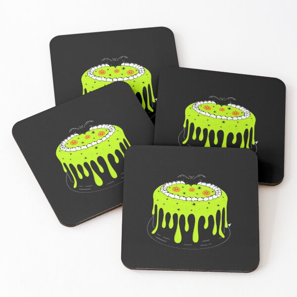Item preview, Creepy Halloween Cake - Black Background  designed and sold by The Abysmall.