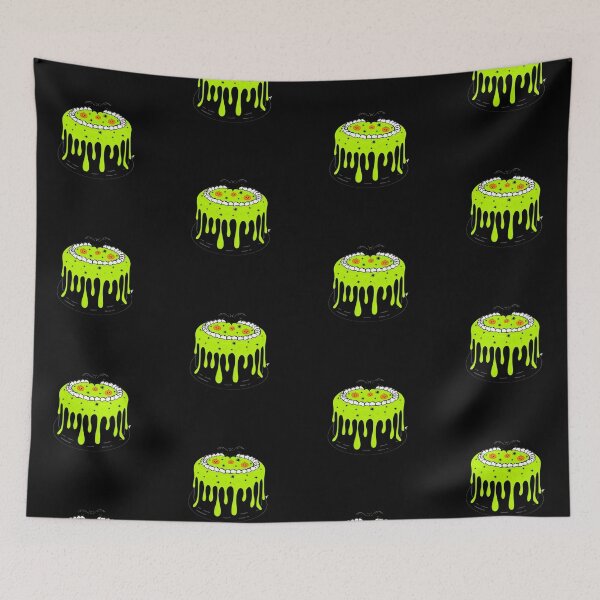 Item preview, Creepy Halloween Cake - Black Background  designed and sold by The Abysmall.