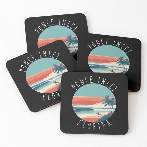 Item preview, Ponce Inlet - Florida (with White Lettering) designed and sold by VelvetRoom.