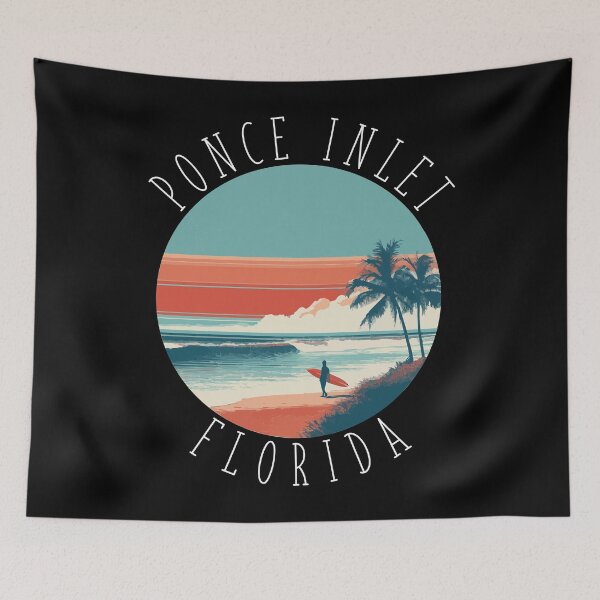 Item preview, Ponce Inlet - Florida (with White Lettering) designed and sold by VelvetRoom.
