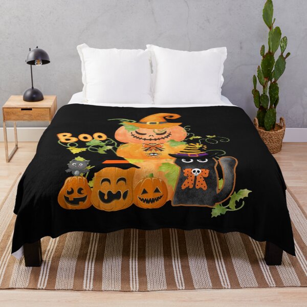 Item preview, Spooky Cat & Pumpkin Boo designed and sold by clickandmagic.