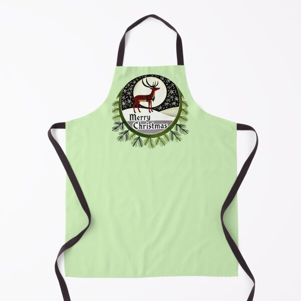 Item preview, Merry Christmas Reindeer Vintage Winter Holiday Nature Design designed and sold by FrictionMaxxing.