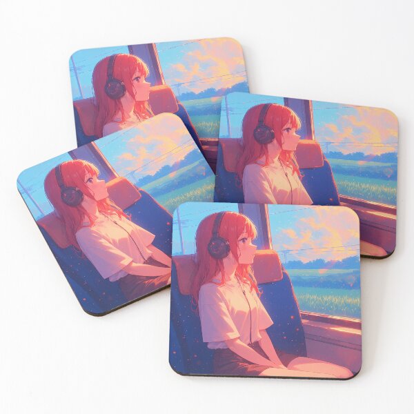 Item preview, Golden sunset in the train of sadness designed and sold by Working-Woman.
