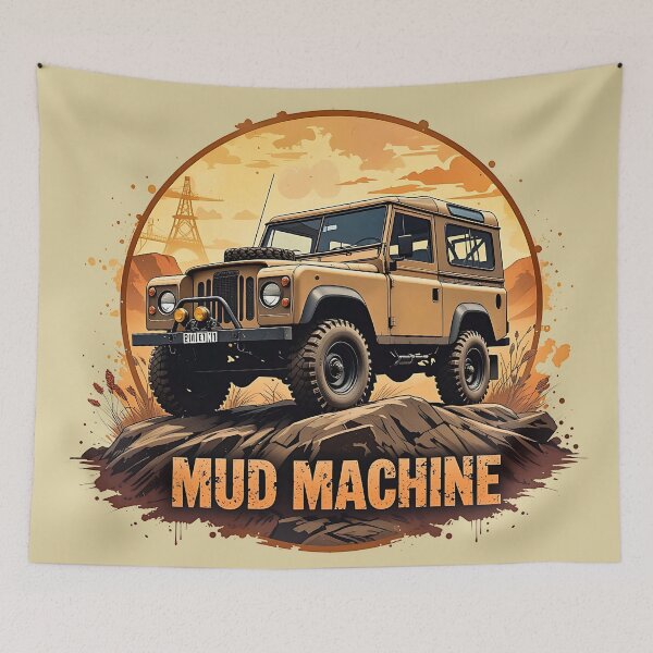 Item preview, Muddy 4x4 Beast Exploring Untamed Wild Terrain designed and sold by BorgSpareParts.