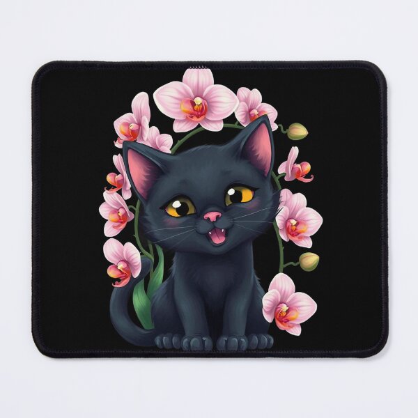 Item preview, Black cat with flowers n.14 designed and sold by Filotecnia.