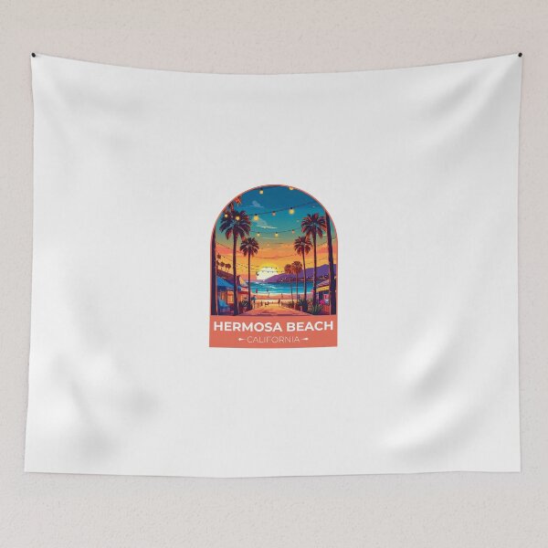 Item preview, Hermosa-Beach-Travel-Poster,-California designed and sold by TulipaGraphics.
