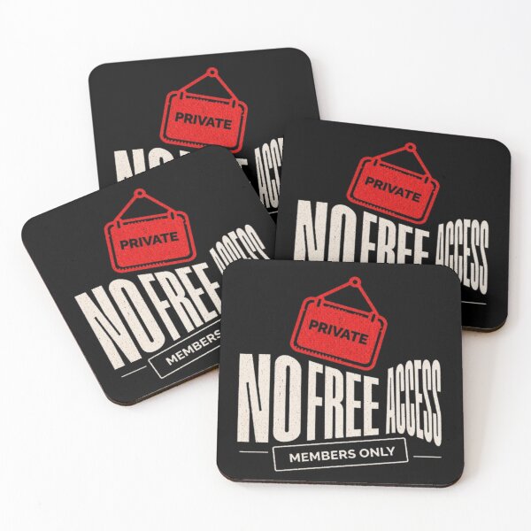 Item preview, PRIVATE – No Access – Members Only | Bold Streetwear Statement designed and sold by NAVOZKA.