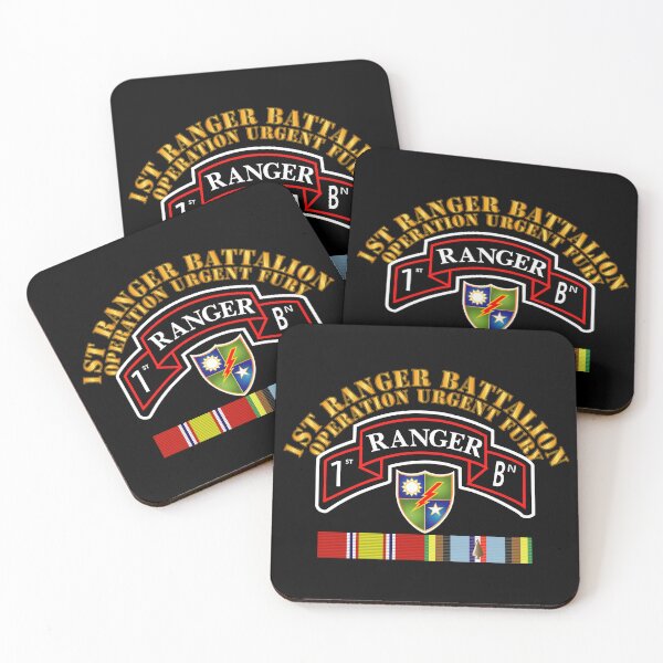 Item preview, Army - 1st Ranger Bn - Operation Urgent Fury w Svc Ribbons X 300 designed and sold by Military Insignia Products.