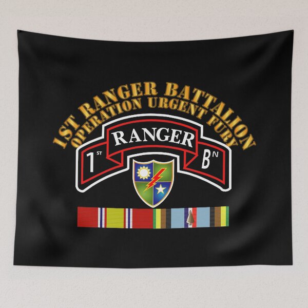 Item preview, Army - 1st Ranger Bn - Operation Urgent Fury w Svc Ribbons X 300 designed and sold by Military Insignia Products.