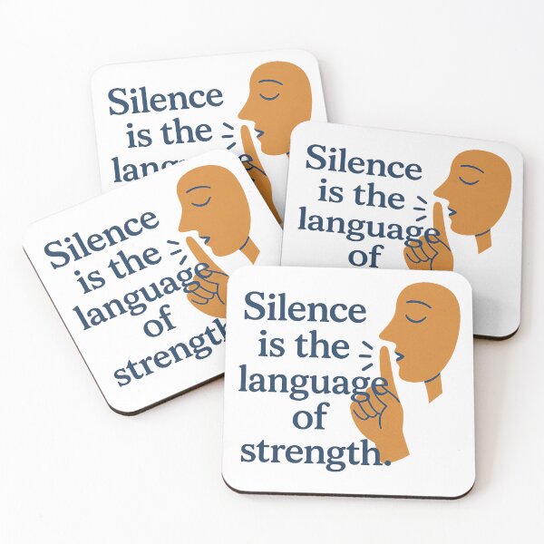 Item preview, Silence is the language of strength. designed and sold by ChernivtsiSkoda.