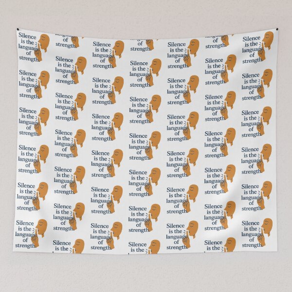 Item preview, Silence is the language of strength. designed and sold by ChernivtsiSkoda.