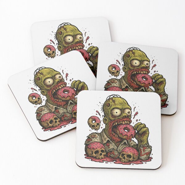 Artikelvorschau, Zombie Homer Simpson – Halloween Donut Horror entworfen und verkauft von SnapLabDesigns.