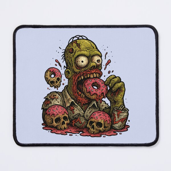 Item preview, Zombie Homer Simpson – Halloween Donut Horror designed and sold by SnapLabDesigns.