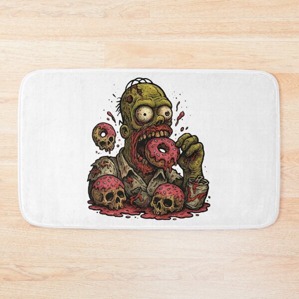 Artikelvorschau, Zombie Homer Simpson – Halloween Donut Horror entworfen und verkauft von SnapLabDesigns.