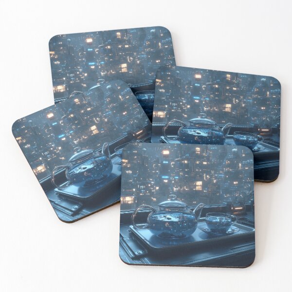 Item preview, Futuristic Tea by City Lights designed and sold by Dusk Atelier.