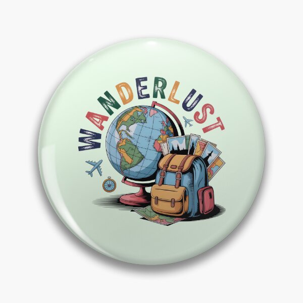 Artikelvorschau, Wanderlust Globe Adventure – Reiserucksack-Kartenkunst entworfen und verkauft von NewAspect.