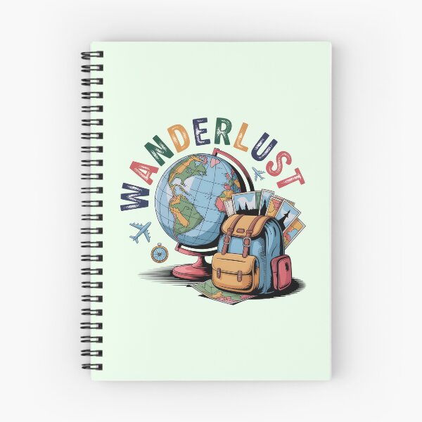 Item preview, Wanderlust Globe Adventure – Travel Backpack Map Art designed and sold by NewAspect.