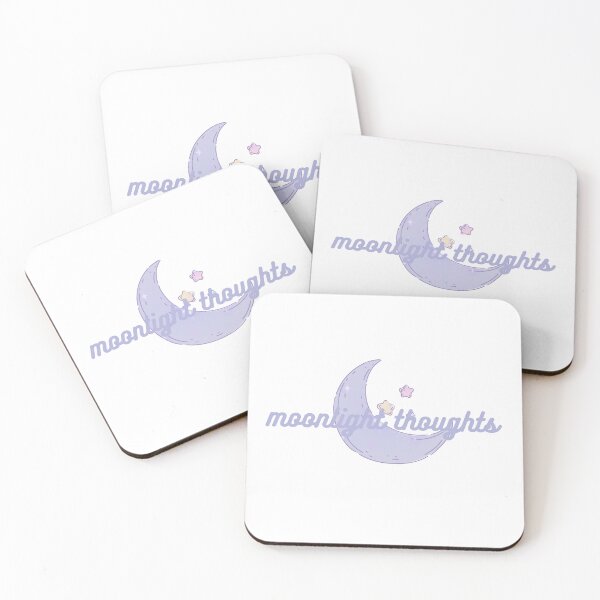 Item preview, Moonlight Thoughts - Dreamy Pastel Moon Design designed and sold by jdskal.
