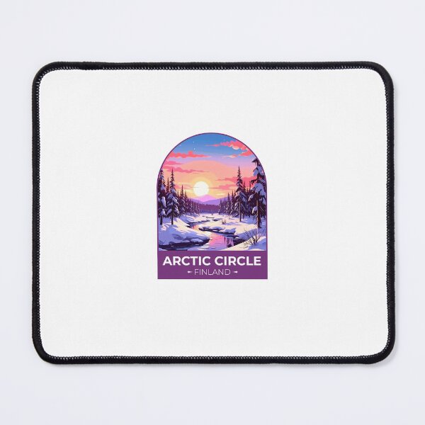 Item preview, Finland Travel Print Arctic Circle designed and sold by TulipaGraphics.
