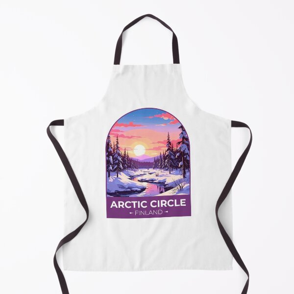Item preview, Finland Travel Print Arctic Circle designed and sold by TulipaGraphics.