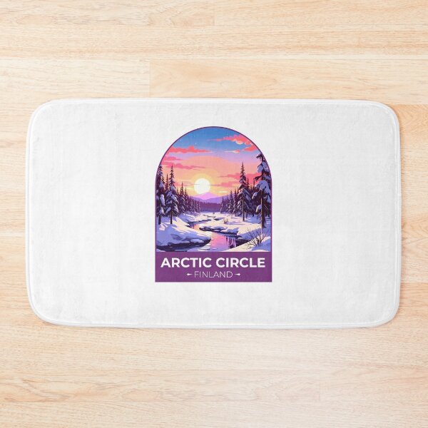 Item preview, Finland Travel Print Arctic Circle  designed and sold by TulipaGraphics.