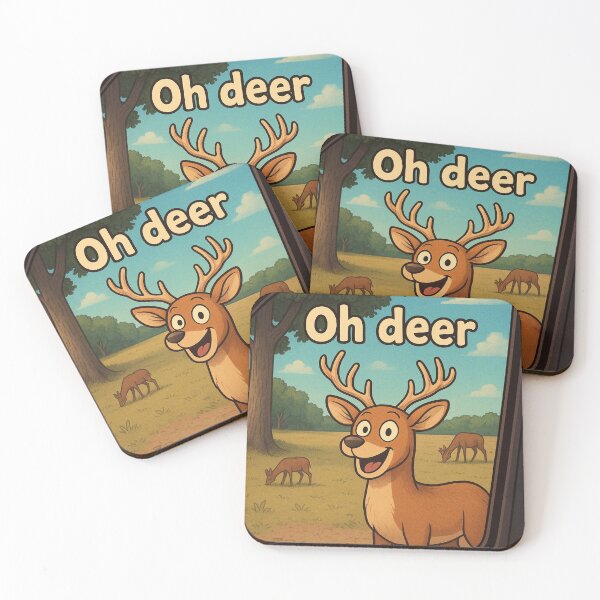 Item preview, Oh Deer designed and sold by BooksMyCatsStol.