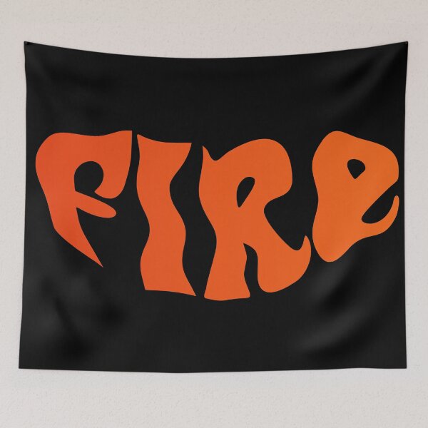 Item preview, FIRE – Bold Retro Typography Design | Streetwear Graphic designed and sold by 9morethan9®.