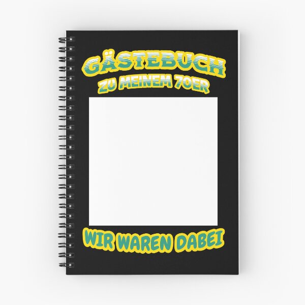 Item preview, Guest book for the 70th - cool design to sign designed and sold by ReneMM.