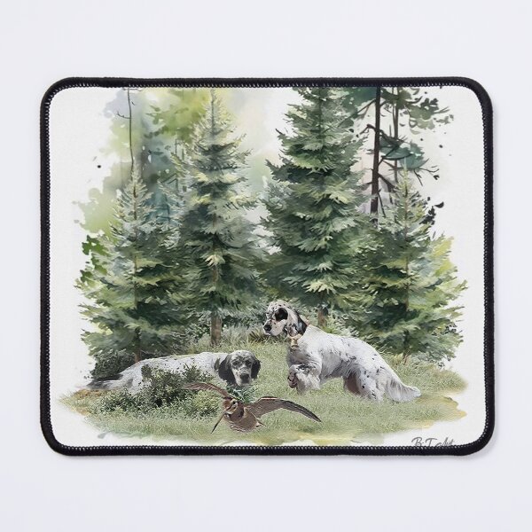 Item preview, Woodcock Hunting with Two Setters designed and sold by TammyHunterArt.