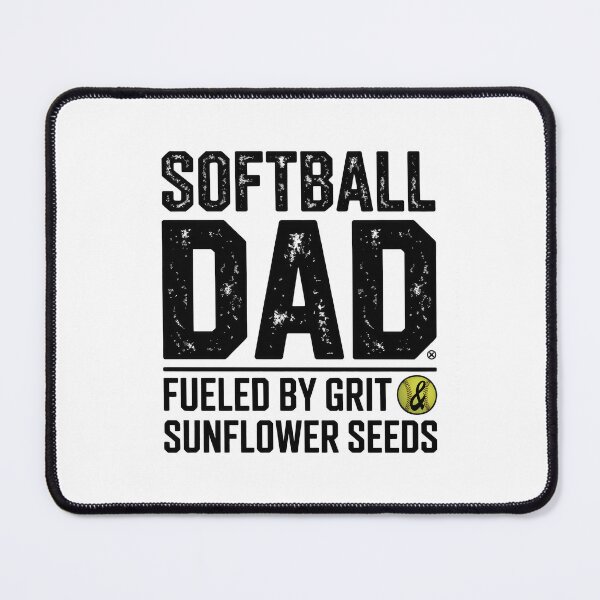 Item preview, Softball Dad Fueled by Grit & Sunflower Seeds designed and sold by Enea Kelo.