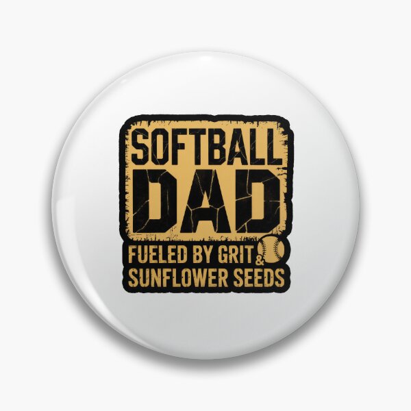 Item preview, Softball Dad Fueled by Grit & Sunflower Seeds designed and sold by Enea Kelo.