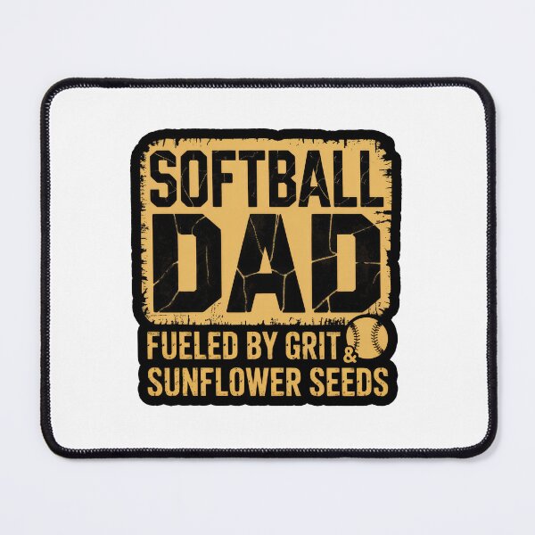 Item preview, Softball Dad Fueled by Grit & Sunflower Seeds designed and sold by Enea Kelo.