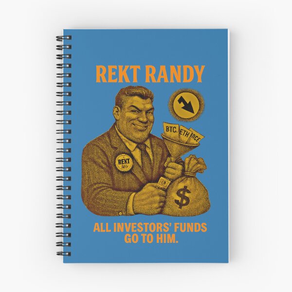 Item preview, "Rekt Randy – All Investors’ Funds Go to Him" | Crypto Satire Design designed and sold by BitCrop.