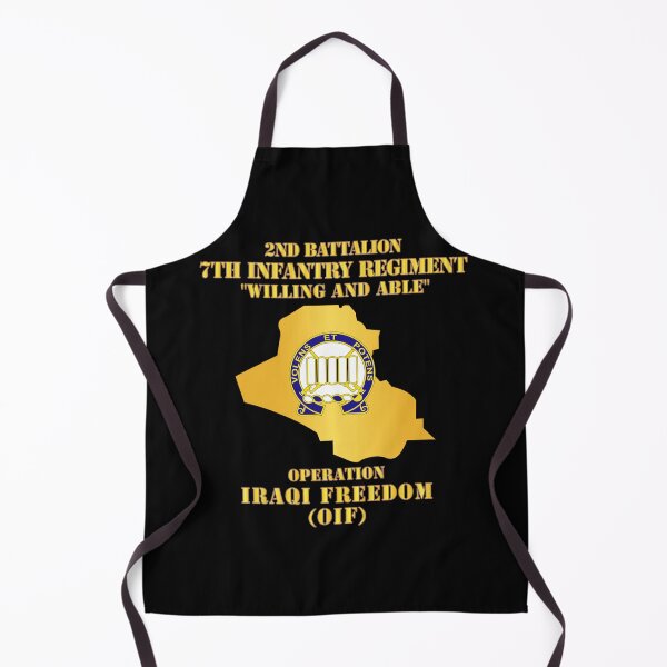Item preview, Army - 2nd Bn 7th Infantry Regt - OIF w Map designed and sold by Military Insignia Products.