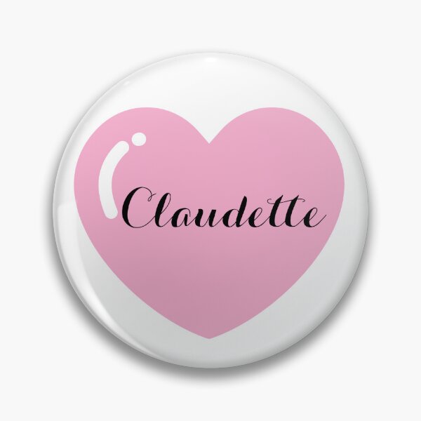 Item preview, Claudette name with Pink Heart  designed and sold by Monika Howarth.