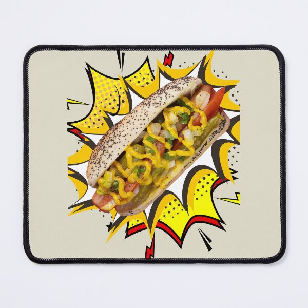 Item preview, Chicago Hot Dog Dad Hat, Holographic Stickers, Apron, Chicago Style Hot Dog Clock, Head Scarf & Desk Mat | Zen Kitchen & Home Decor Accessories designed and sold by CertainTees Clothing & Accessories .